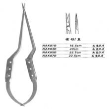 金鍾顯微剪槍形 NAK010 16.5cm 槍形 直 頭寬0.4