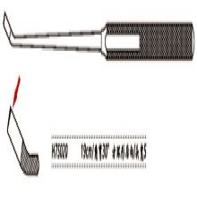 金鍾鼻刮匙角彎 H7S020 19cm 角彎30° 方(fang)環形後(hou)向 頭寬5H7版鼻刮匙