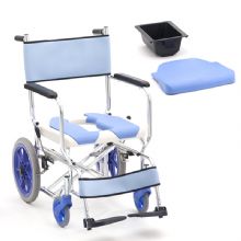 MIKI三貴手動(dòng)輪椅車(che)CS-2  老人(ren)帶坐(zuò)便器(qi)輪椅、洗澡椅 航太鋁車(che)架