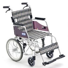 MIKI三貴手動(dòng)輪椅車(che)MOCC-43JL  免充氣(qi)胎 超輕便可(kě)折疊 小(xiǎo)型輪椅
